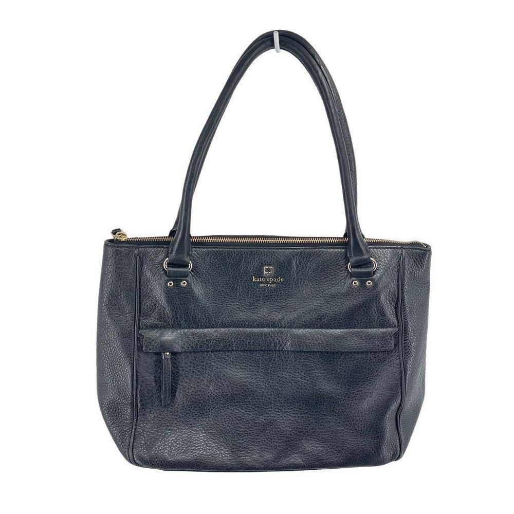 Kate Spade Womens Shoulder Bag Cow Leather Grant Park Shelby Black Medium